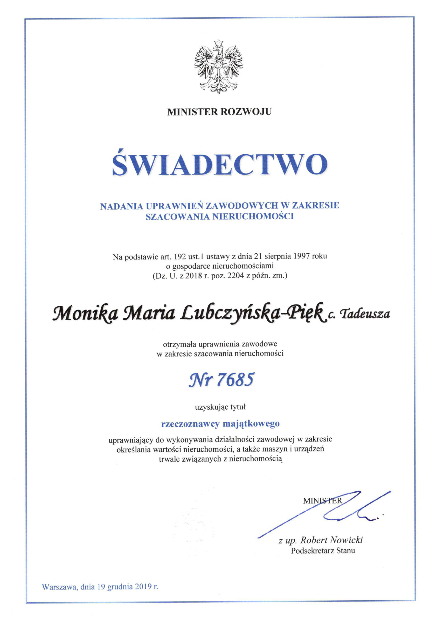 swiadectwo